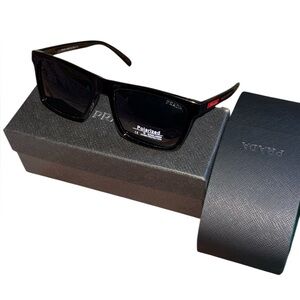 🔥 $60 SALE Fashion Prada Black Polarized Sunglasses